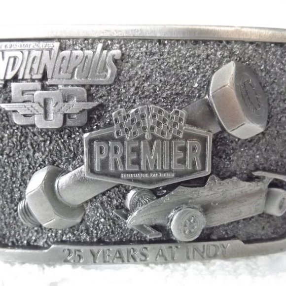 Men's Vintage Indianapolis 500 Premier Belt Buckle - Picture 1 of 5